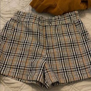 Plaid shorts